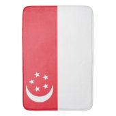 Vlag van Singapore Badmat (Voorkant Verticaal)
