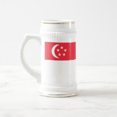 Vlag van Singapore Bierpul (Links)