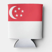 Vlag van Singapore Blikjeskoeler (Voorkant)