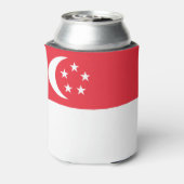 Vlag van Singapore Blikjeskoeler (Blikje Achterkant)