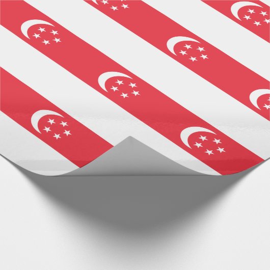 Vlag van Singapore Cadeaupapier (Hoek)