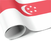 Vlag van Singapore Cadeaupapier (Rol Hoek)