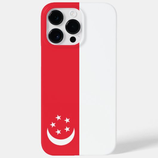 Vlag van Singapore Case-Mate iPhone Case (Achterkant)