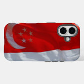 vlag van singapore Case-Mate iPhone case (Achterkant (horizontaal))