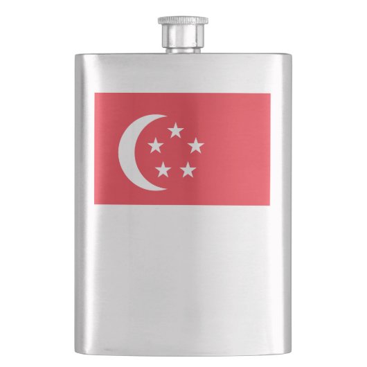 Vlag van Singapore Flacon (Voorkant)