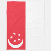 Vlag van Singapore Fleece Deken (Voorkant)