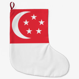 Vlag van Singapore Grote Kerstsok
