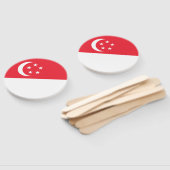 Vlag van Singapore Handwaaier (Niet-gemonteerd)