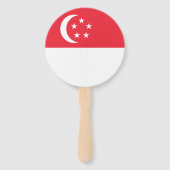 Vlag van Singapore Handwaaier (Voorkant)