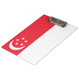 Vlag van Singapore Klembord