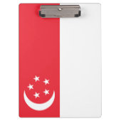 Vlag van Singapore Klembord (Voorkant)