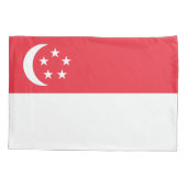 Vlag van Singapore Kussensloop (Achterkant)