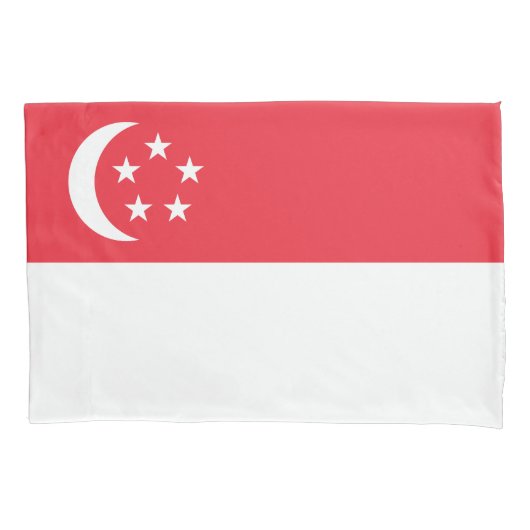 Vlag van Singapore Kussensloop (Voorkant)