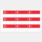 Vlag van Singapore Labels (Vel)