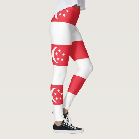 Vlag van Singapore Leggings (Rechts)