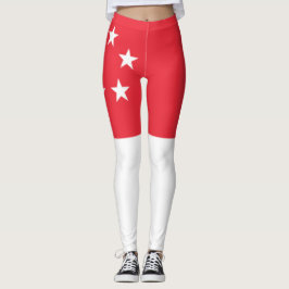 Vlag van Singapore Leggings