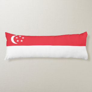 Vlag van Singapore Lichaamskussen