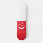 Vlag van Singapore Persoonlijk Skateboard (Voorkant)
