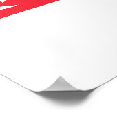 Vlag van Singapore Poster (Hoek)