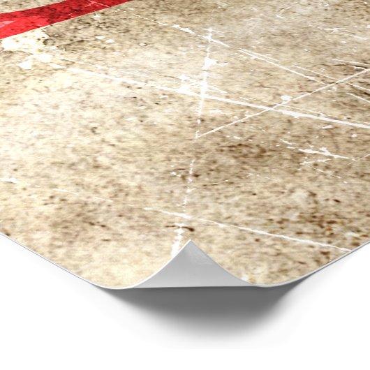 vlag van Singapore Poster (Hoek)