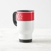Vlag van Singapore Reisbeker (Voorkant links)