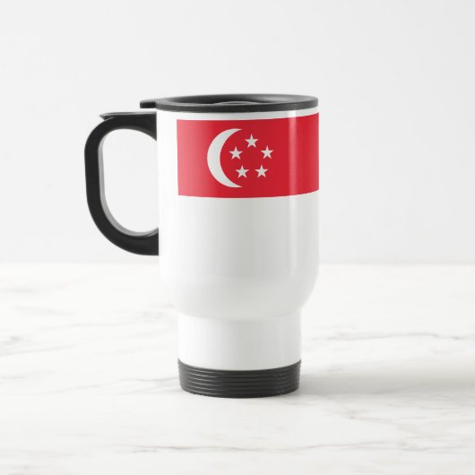 Vlag van Singapore Reisbeker (Links)