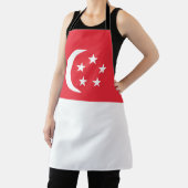 Vlag van Singapore Schort (Insitu)