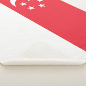 Vlag van Singapore Sherpa Deken (3/4)