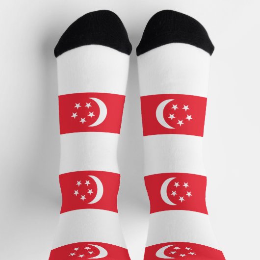 Vlag van Singapore Sokken (Top)