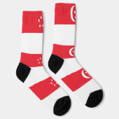 Vlag van Singapore Sokken (Rechts)