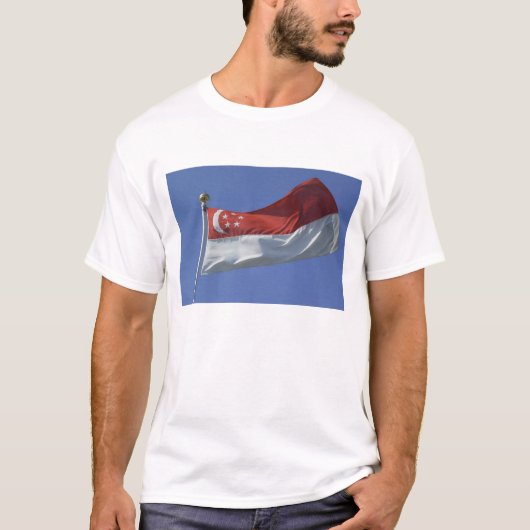 Vlag van Singapore T-shirt (Voorkant)