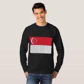 Vlag van Singapore T-shirt (Voorkant volledig)