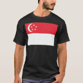 Vlag van Singapore T-shirt (Voorkant)