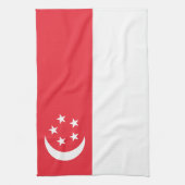 Vlag van Singapore Theedoek (Verticaal)