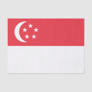 Vlag van Singapore Tissuepapier