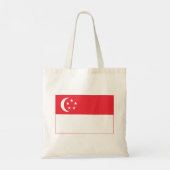 Vlag van Singapore Tote Bag (Achterkant)