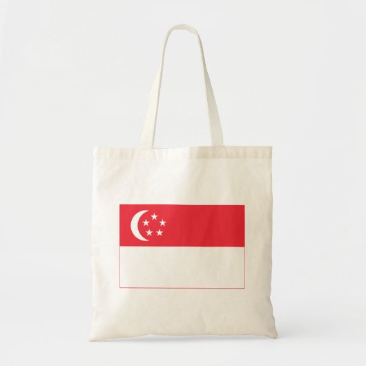 Vlag van Singapore Tote Bag (Voorkant)