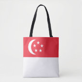 Vlag van Singapore Tote Bag (Voorkant)