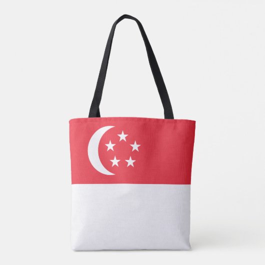 Vlag van Singapore Tote Bag (Achterkant)