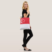 Vlag van Singapore Tote Bag (Op model)