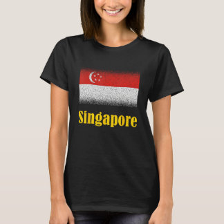 Vlag van Singapore Vlag van Singapore Vlag van Sin T-shirt