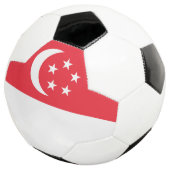 Vlag van Singapore Voetbal (Drie kwart)