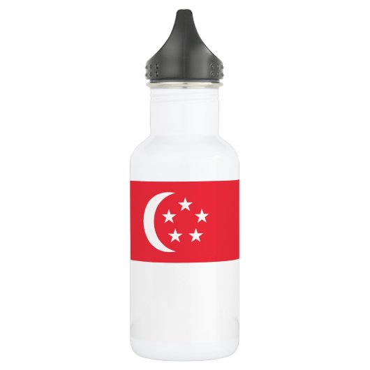 Vlag van Singapore Waterfles (Links)