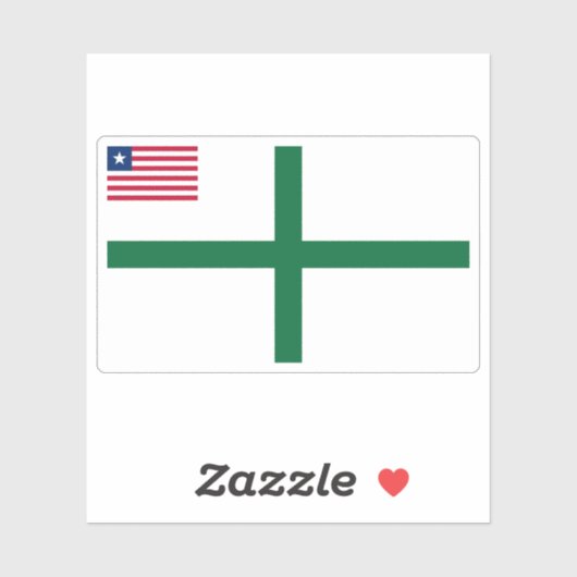 Vlag van Sinoe County, Liberia Sticker (Vel)