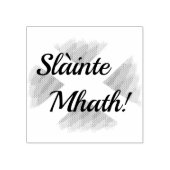Vlag van Sint Andrews / Slainte Mhath! Rubberstempel (Afrduk)