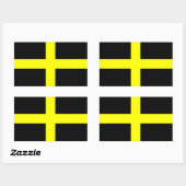 Vlag van Sint-David Rechthoekige Sticker (Vel)