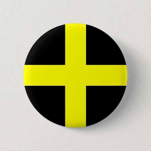 vlag van Sint-David Ronde Button 5,7 Cm (Voorkant)