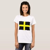 vlag van Sint-David T-shirt (Voorkant volledig)
