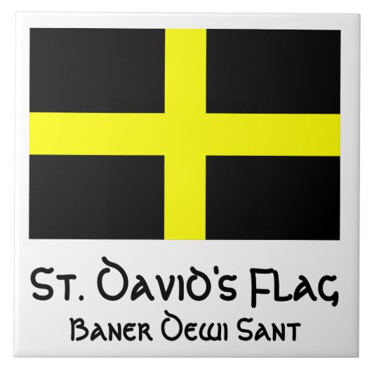 Vlag van Sint-David Tegeltje (Voorkant)