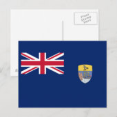 Vlag van Sint-Helena Briefkaart (Voorkant / Achterkant)